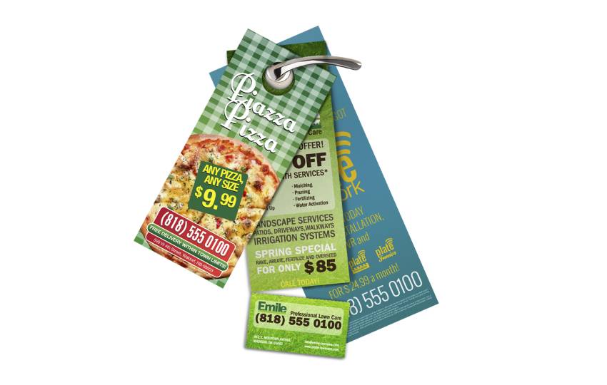 Door hangers gk printing same day printing and signs