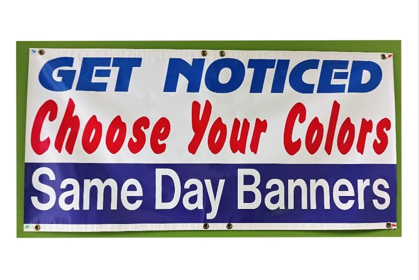 Cut Vinyl Banners available same day from GK Printing in Eustis, FL